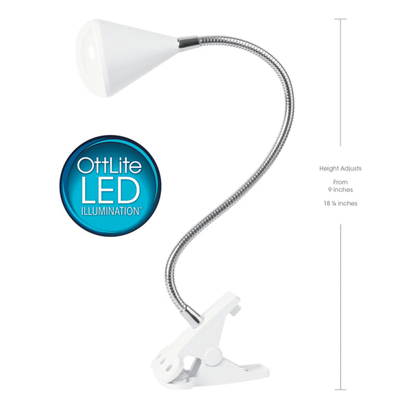 Ottlite LED Cone Clip Lamp
