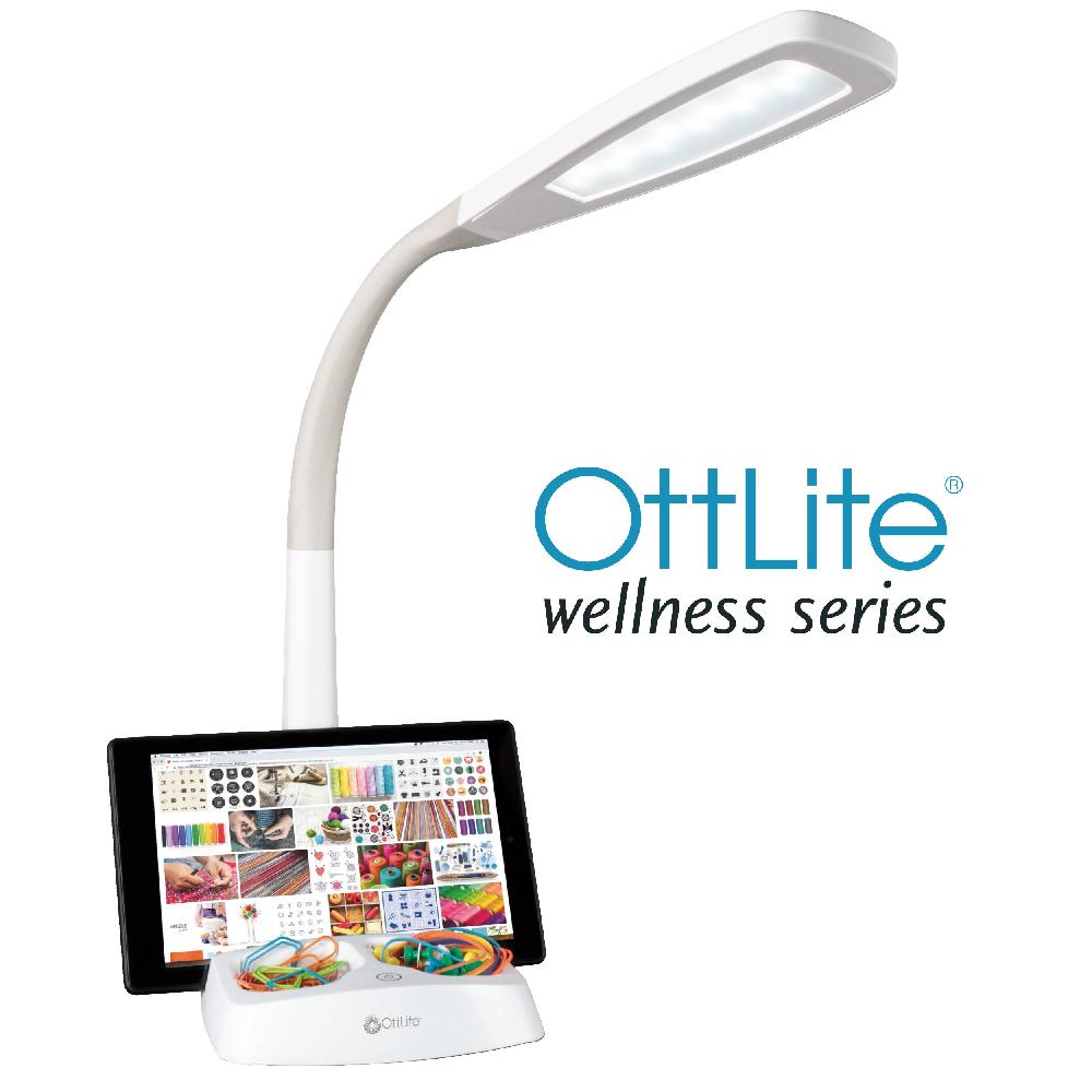ottlite LED Desk Lamp with Charging Station