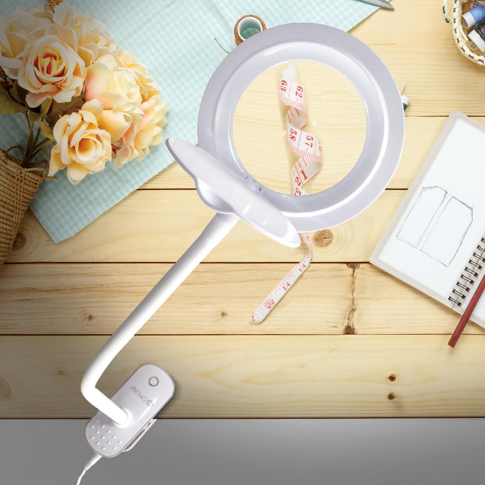 ottlite Lighted Magnifier Clip Lamp