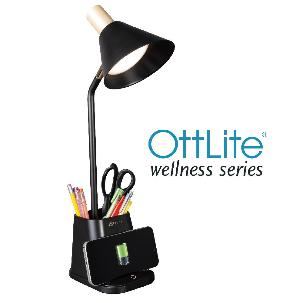 ottlite Merge LED Desk Lamp with Wireless Charging