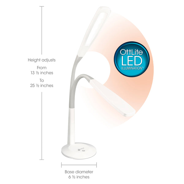 Ottlite Natural Daylight LED Flex Lamp