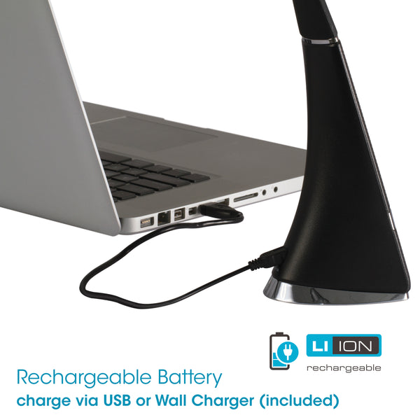 Ottlite Recharge LED Desk Lamp - Black