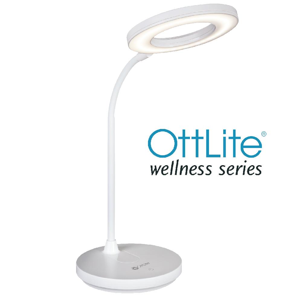 ottlite Rechargeable LED Ring Desk Lamp