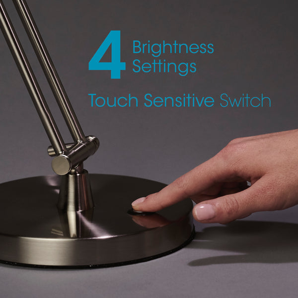 Ottlite Refine LED Desk Lamp - Brushed Nickel