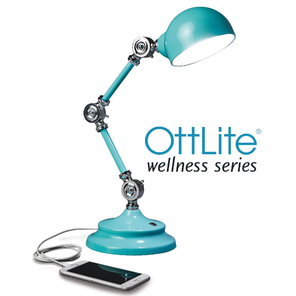 ottlite Revive LED Desk Lamp - Turquoise
