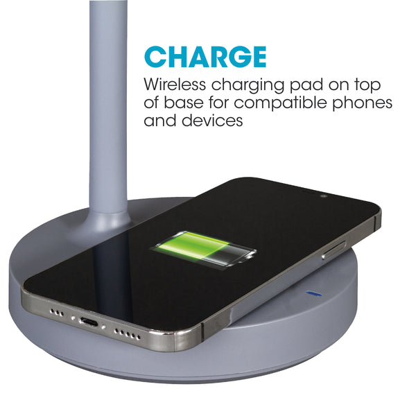 Ottlite Twist LED Desk Lamp With Wireless Charging