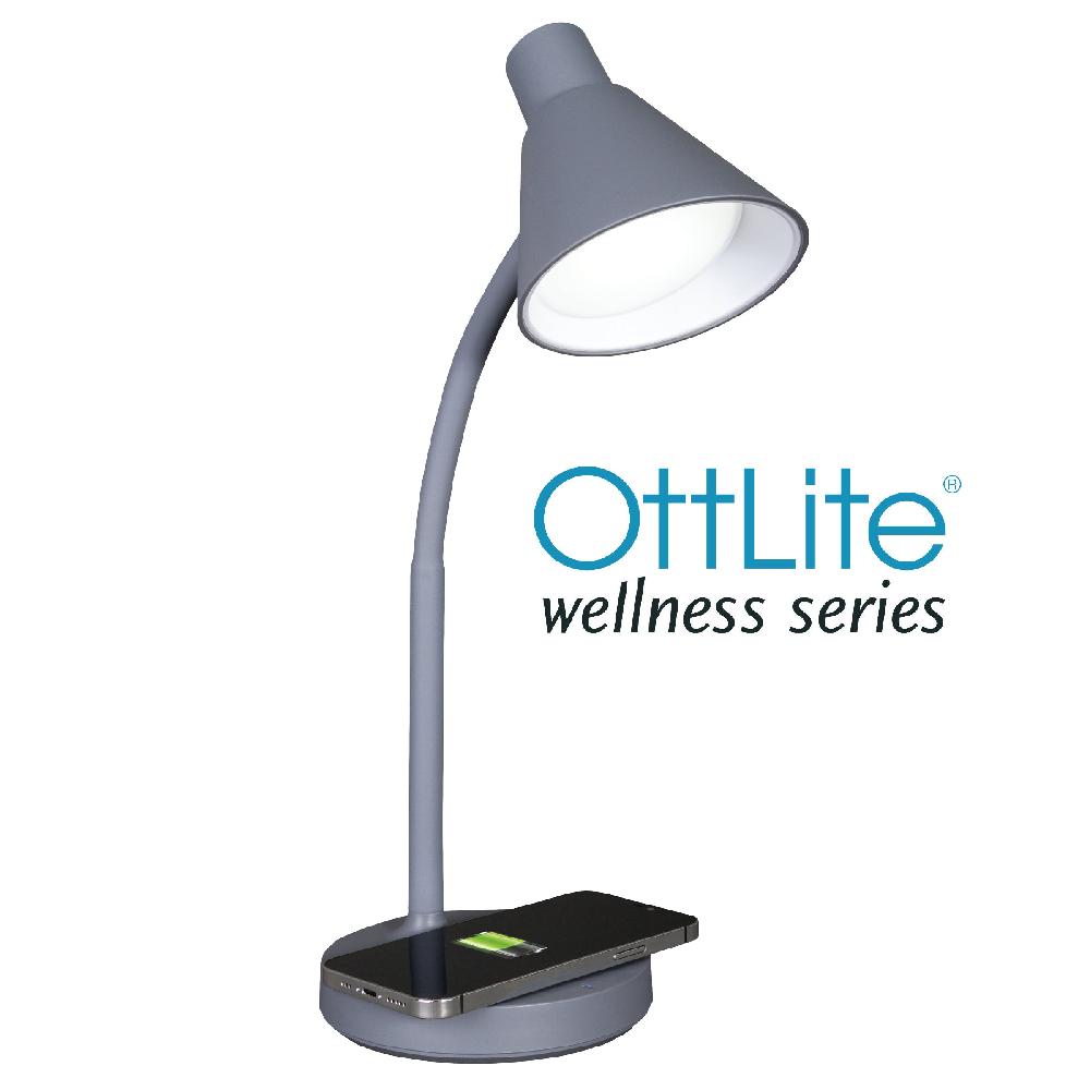 ottlite Twist LED Desk Lamp with Wireless Charging