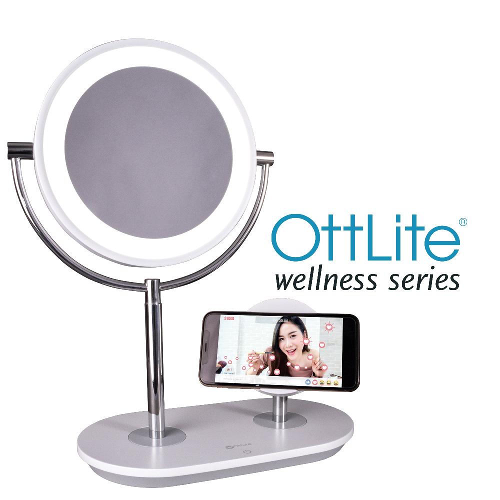 ottlite Wireless Charging LED Makeup Mirror