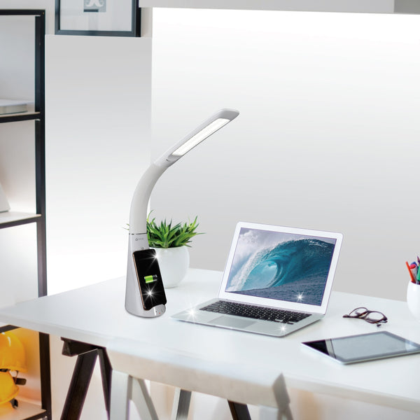 Ottlite Purify LED Sanitizing Desk Lamp With Wireless Charging