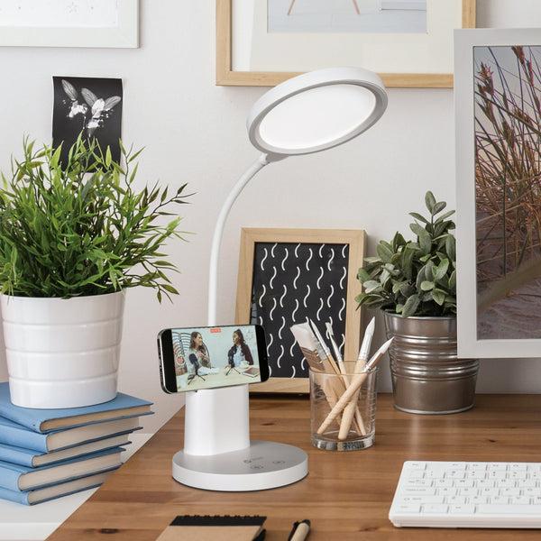 Ottlite Rechargeable LED Desk Lamp With Phone Holder