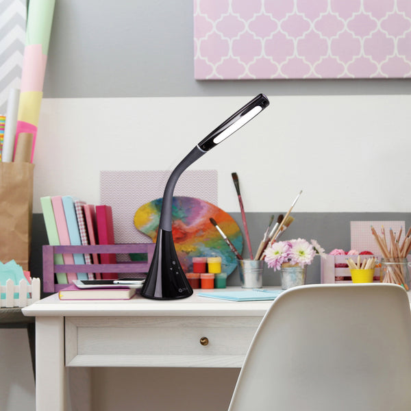 Ottlite Swerve LED Desk Lamp With 3 Color Modes And USB