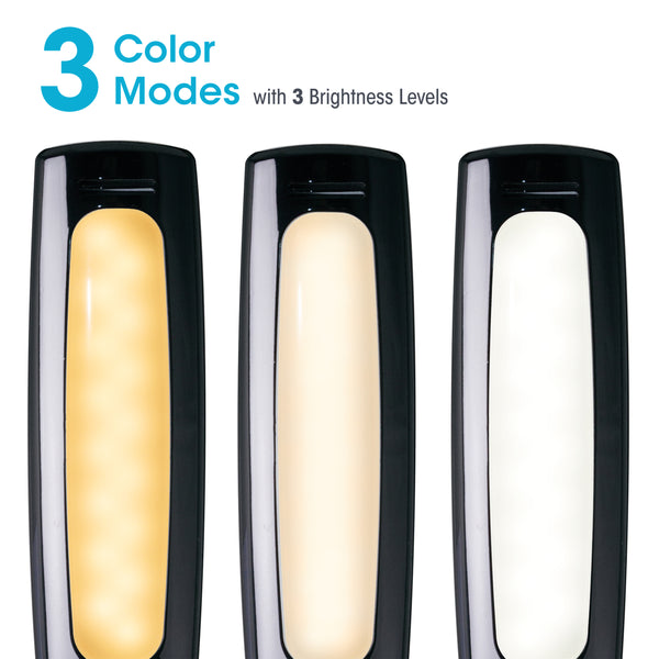 Ottlite Swerve LED Desk Lamp With 3 Color Modes And USB