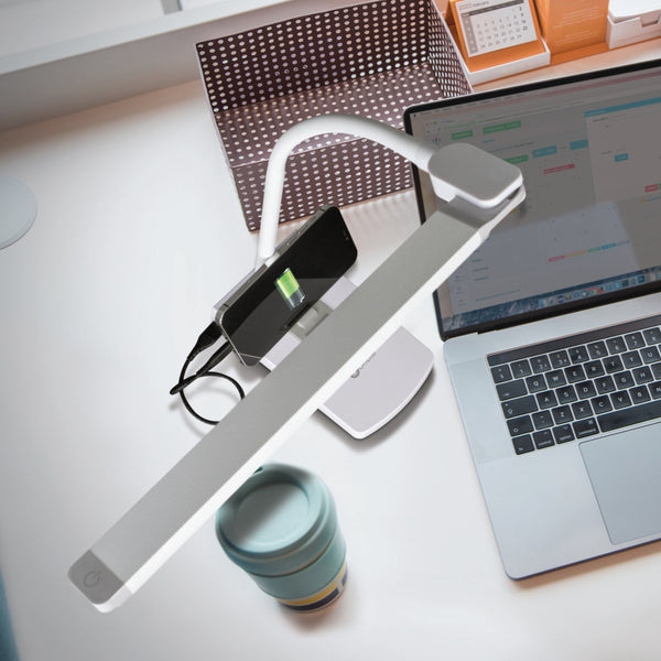 Ottlite Swivel LED Desk Lamp With USB Charging And Stand