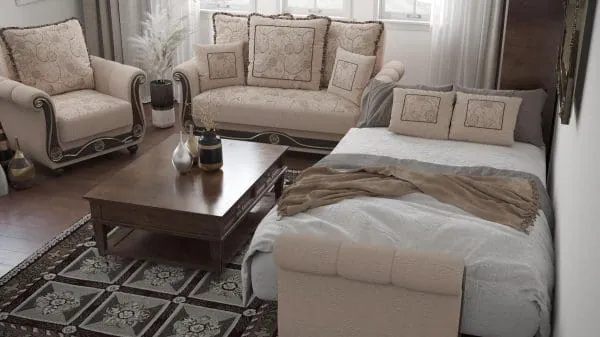 Ottomanson Americana Collection Linen Color Armchair