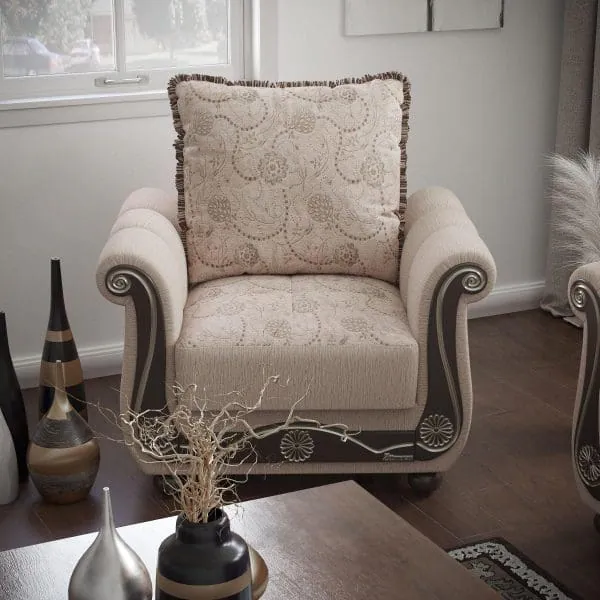 ottomanson Americana Collection Linen Color Armchair