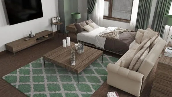 Ottomanson Americana Collection Linen Color Sectional