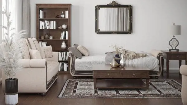 Ottomanson Americana Collection Linen Color Sofabed