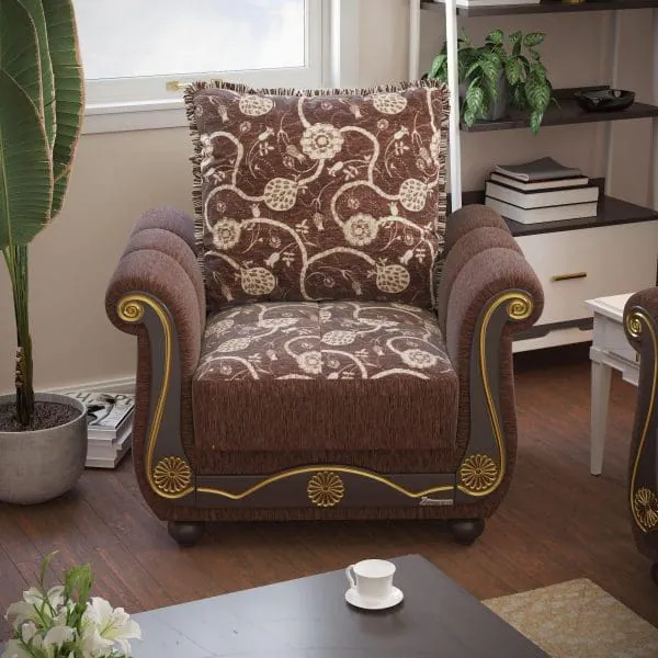 ottomanson Americana Collection Royal Brown Armchair