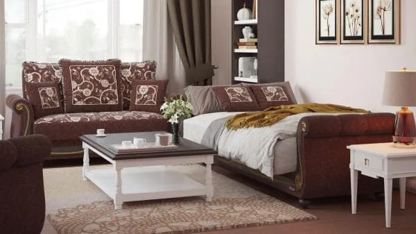 Ottomanson Americana Collection Royal Brown Loveseat