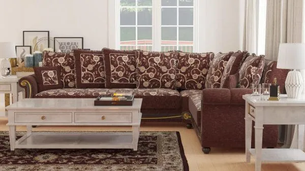 Ottomanson Americana Collection Royal Brown Sectional