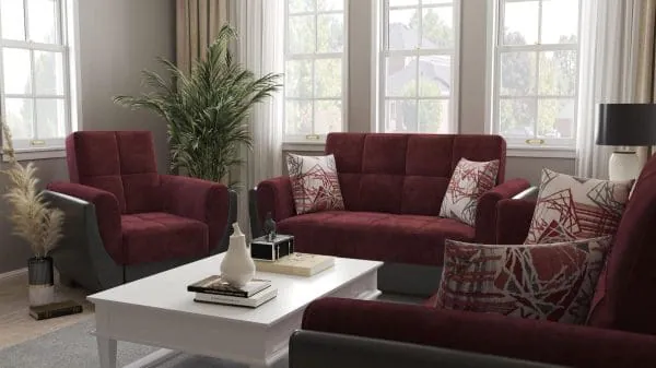 Ottomanson Armada Air Collection Beaujolais/Black Armchair