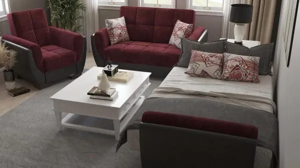 Ottomanson Armada Air Collection Beaujolais/Black Armchair