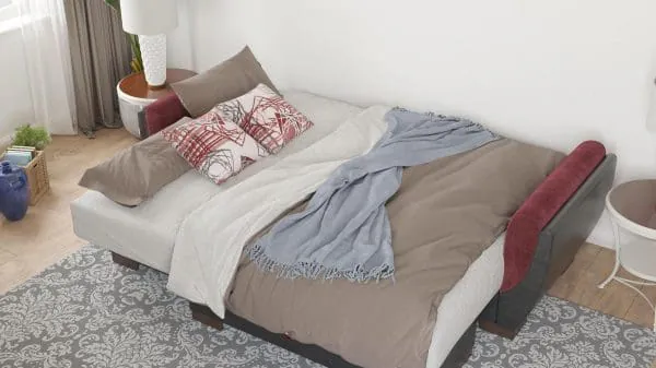 Ottomanson Armada Air Collection Beaujolais/Black Chaise Lounge