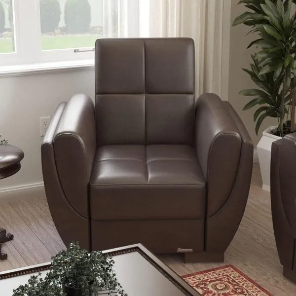 ottomanson Armada Air Collection Dark Brown Armchair