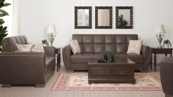 Ottomanson Armada Air Collection Dark Brown Sofabed