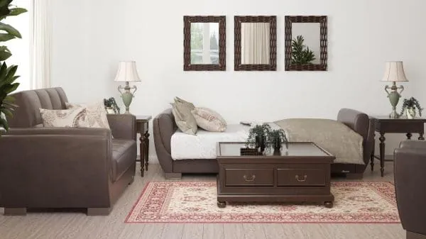 Ottomanson Armada Air Collection Dark Brown Sofabed