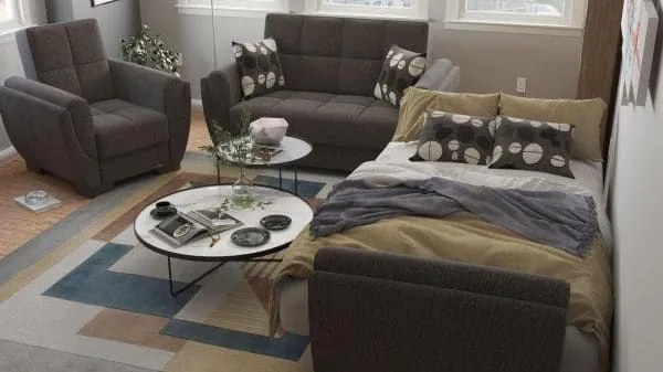 Ottomanson Armada Air Collection Dark Slate Gray Armchair