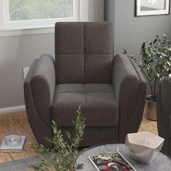 ottomanson Armada Air Collection Dark Slate Gray Armchair