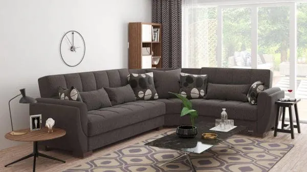 ottomanson Armada Air Collection Dark Slate Gray Sectional