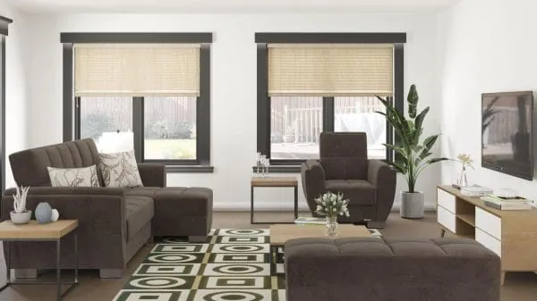 Ottomanson Armada Air Collection Friar Brown Chaise Lounge