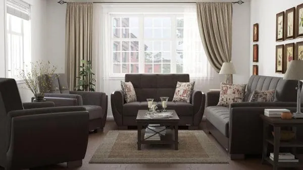 Ottomanson Armada Air Collection Friar Brown/Dark Brown Armchair