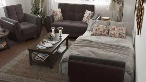 Ottomanson Armada Air Collection Friar Brown/Dark Brown Armchair