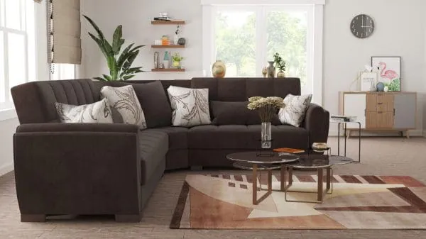 Ottomanson Armada Air Collection Friar Brown Sectional