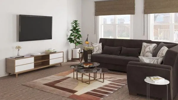 Ottomanson Armada Air Collection Friar Brown Sectional