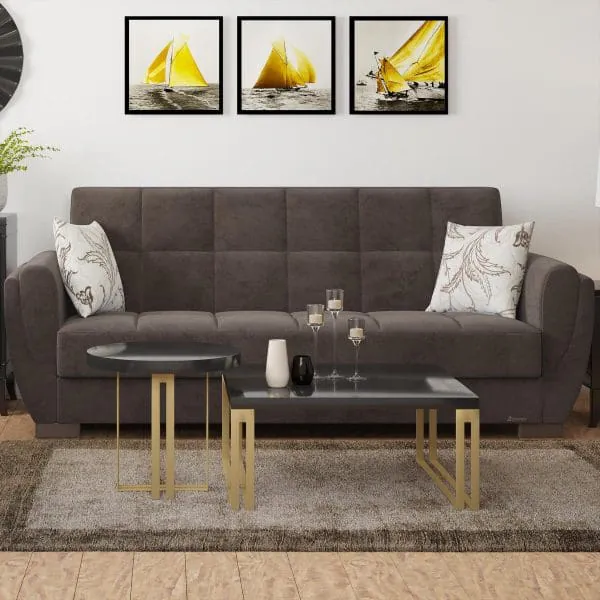 ottomanson Armada Air Collection Friar Brown Sofabed