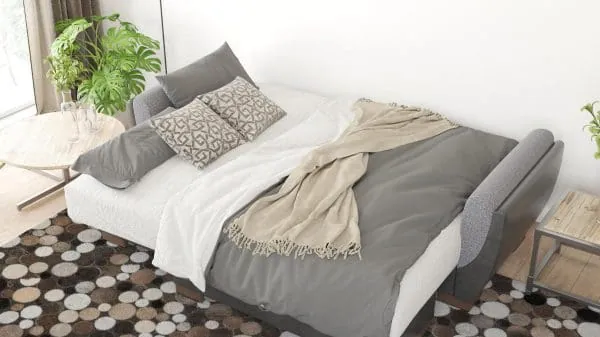 Ottomanson Armada Air Collection Salt And Pepper Gray/Black Chaise Lounge