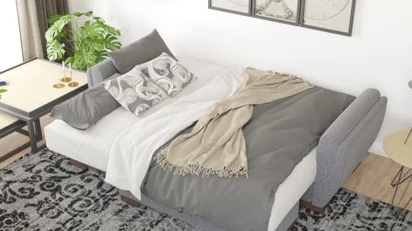 Ottomanson Armada Air Collection Salt And Pepper Gray Chaise Lounge