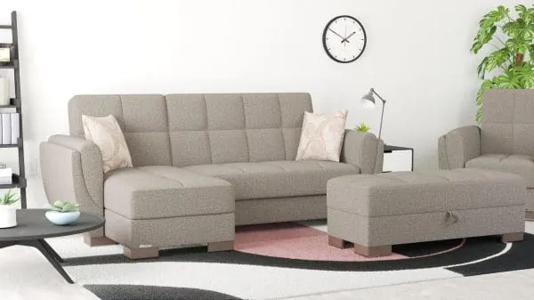 Ottomanson Armada Air Collection Tannin Brown Chaise Lounge