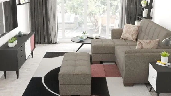 Ottomanson Armada Air Collection Tannin Brown Chaise Lounge