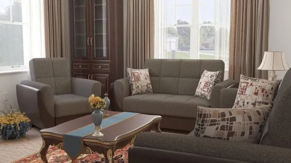 Ottomanson Armada Air Collection Tannin Brown/Dark Brown Armchair