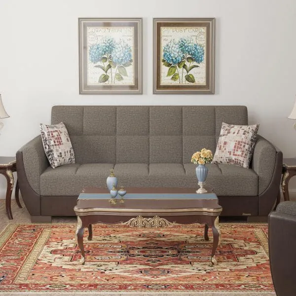 ottomanson Armada Air Collection Tannin Brown/Dark Brown Sofabed
