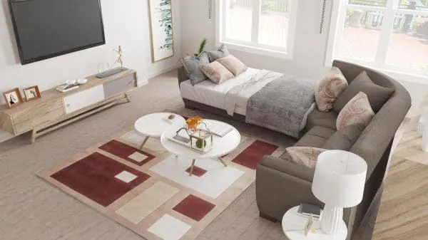 Ottomanson Armada Air Collection Tannin Brown Sectional