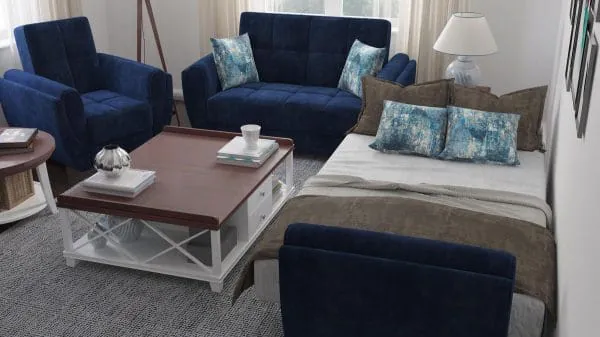 Ottomanson Armada Air Collection True Blue Armchair