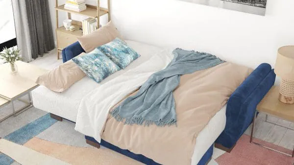 Ottomanson Armada Air Collection True Blue Chaise Lounge