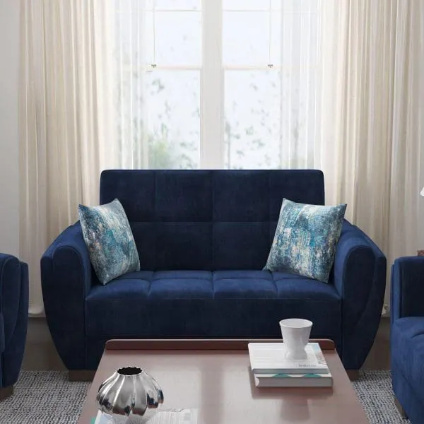 ottomanson Armada Air Collection True Blue Loveseat