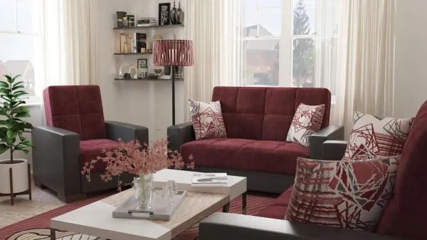 Ottomanson Armada Collection Beaujolais/Black Armchair
